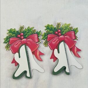 1984 Beistle Honeycomb Christmas Bells - Vintage Holiday Decor - Quantity of 2